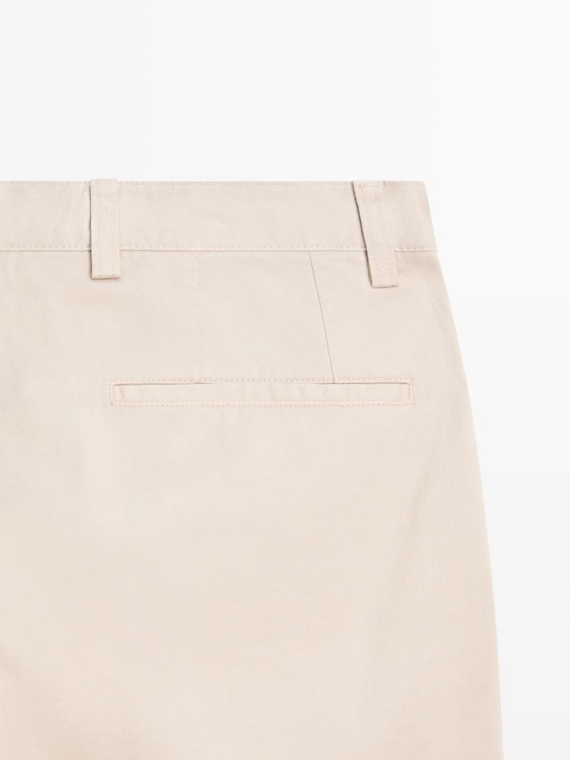 Брюки с ластиком из хлопковой смеси