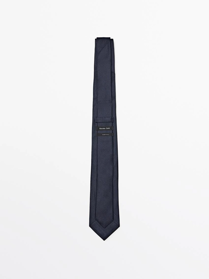 Галстук в горох из 100% шелка мульберри