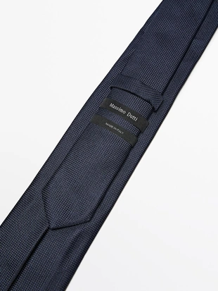 Галстук в горох из 100% шелка мульберри- Заказать в России