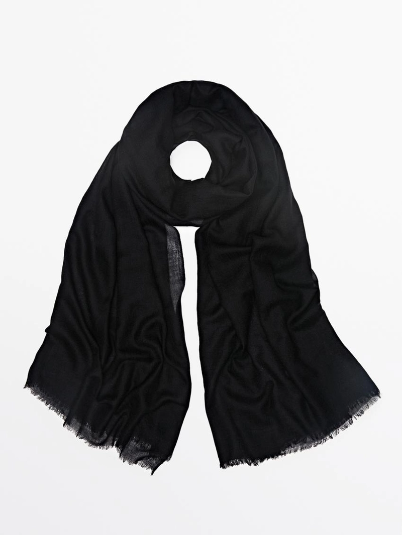 Легкий шарф из 100% шерсти