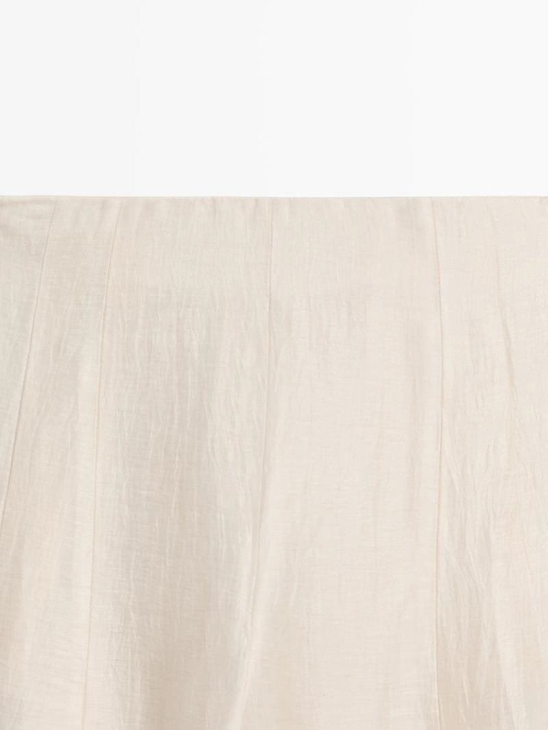 Льняные брюки с завязками