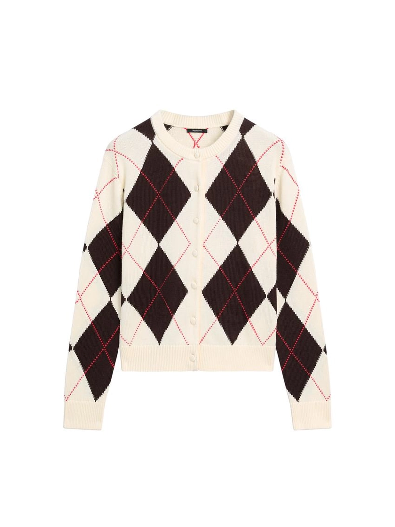 Кардиган с аргайловым узором из хлопка