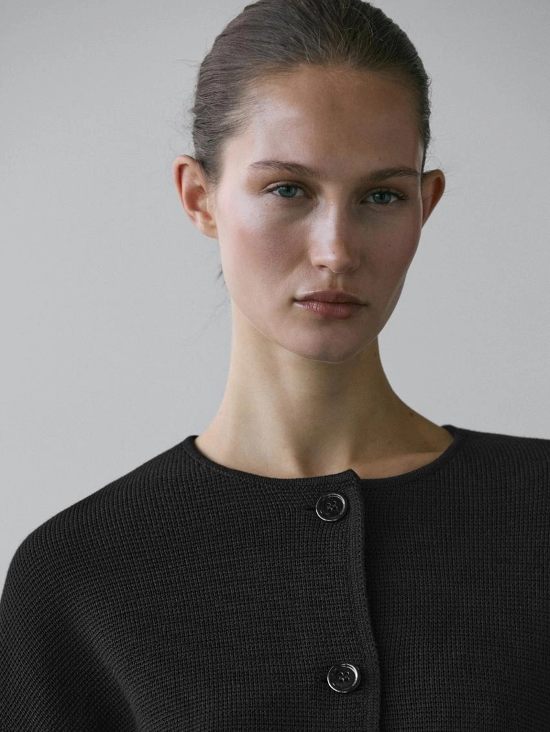 Кардиган из хлопкового трикотажа