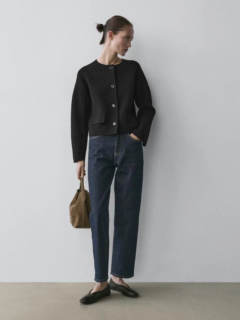 Кардиган из хлопкового трикотажа