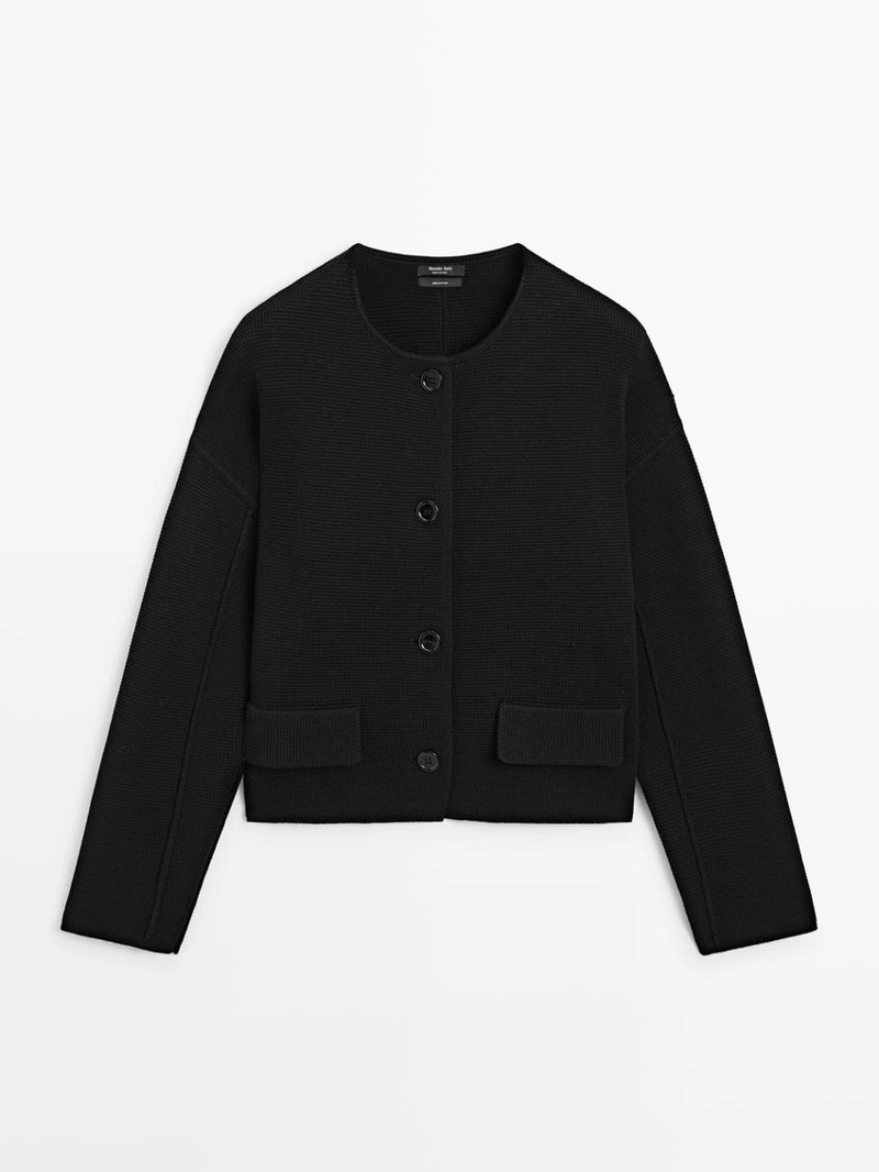 Кардиган из хлопкового трикотажа