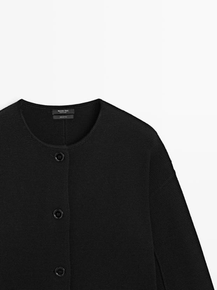 Кардиган из хлопкового трикотажа- Заказать в России