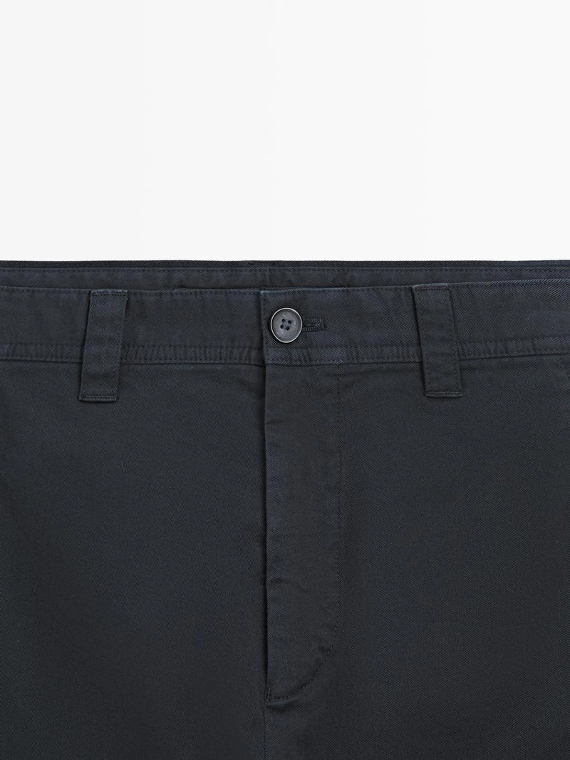 Брюки свободного кроя из хлопка