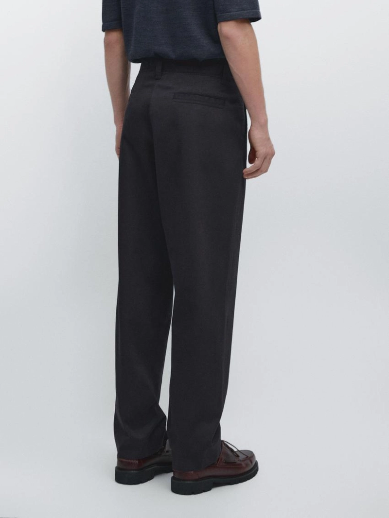 Брюки свободного кроя из хлопка