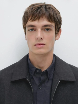 Пиджак из шерсти с гусиным лапником- Заказать в России