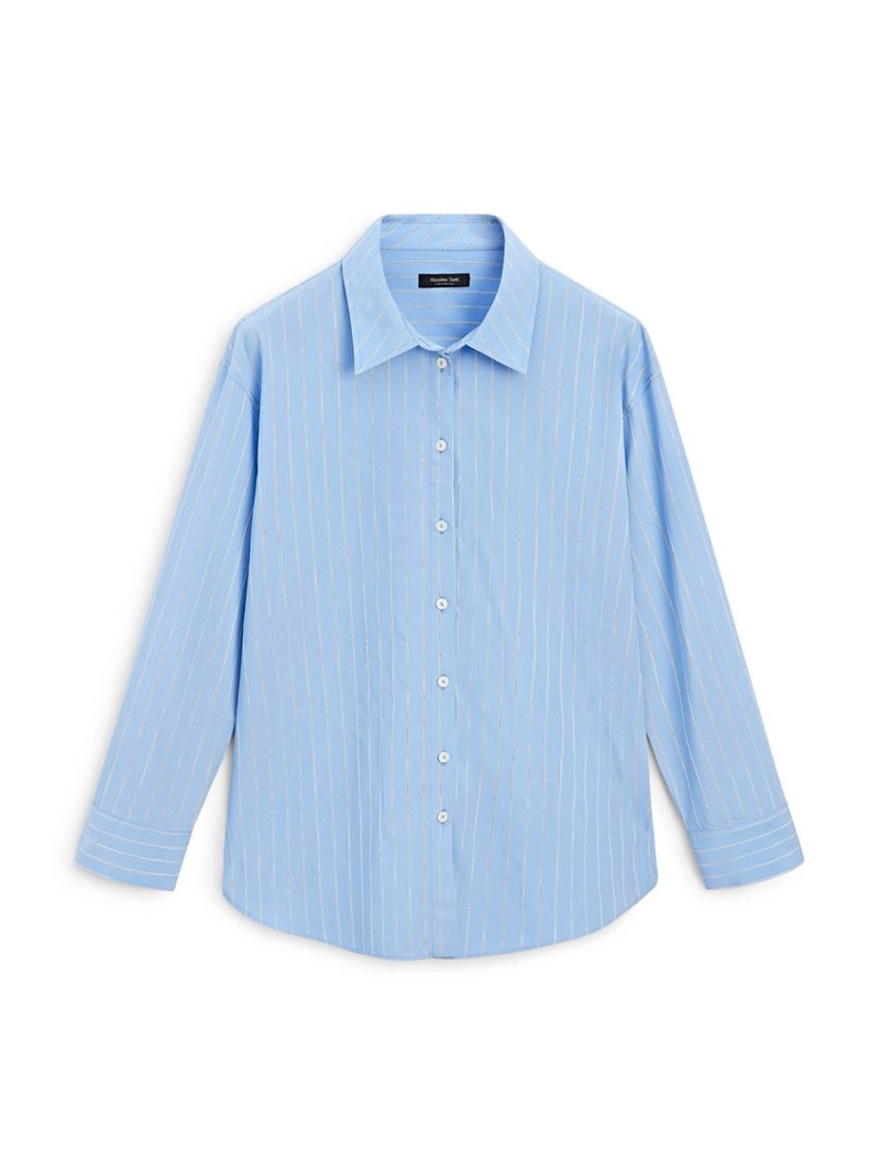 Рубашка с полосками свободного кроя