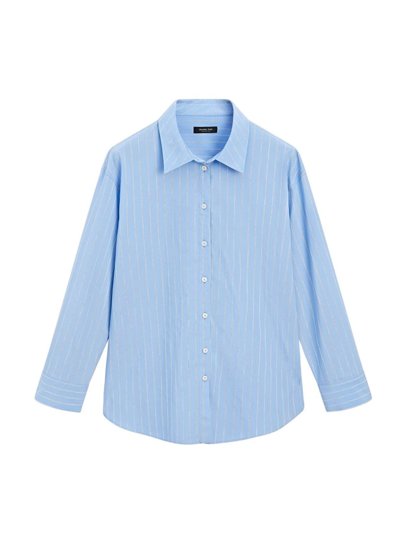 Рубашка с полосками свободного кроя