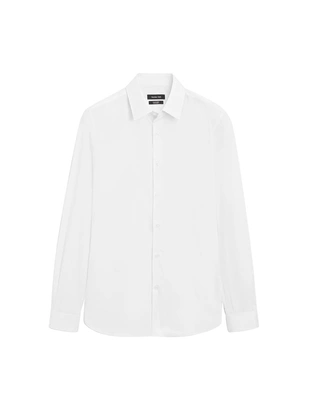 Рубашка из хлопка поплина, слим фит- Заказать в России