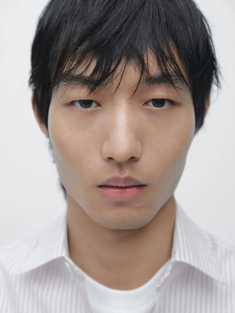 Рубашка в полоску из хлопковой смеси