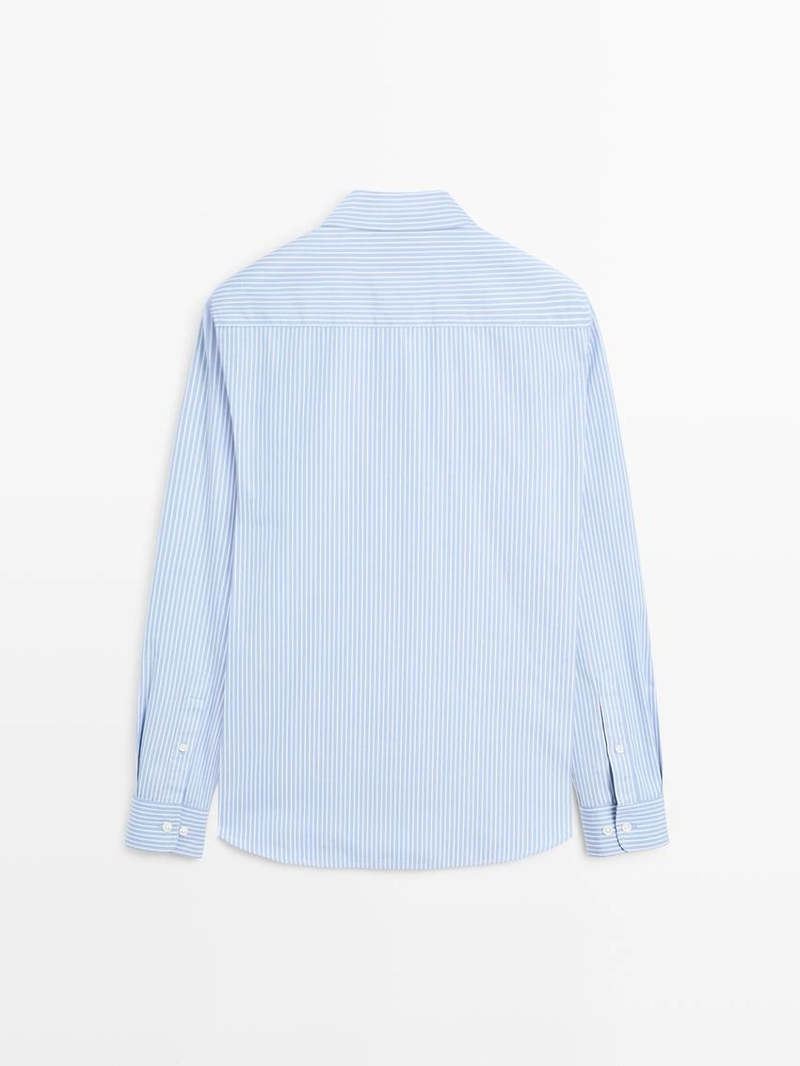 Рубашка из 100% хлопка в полоску