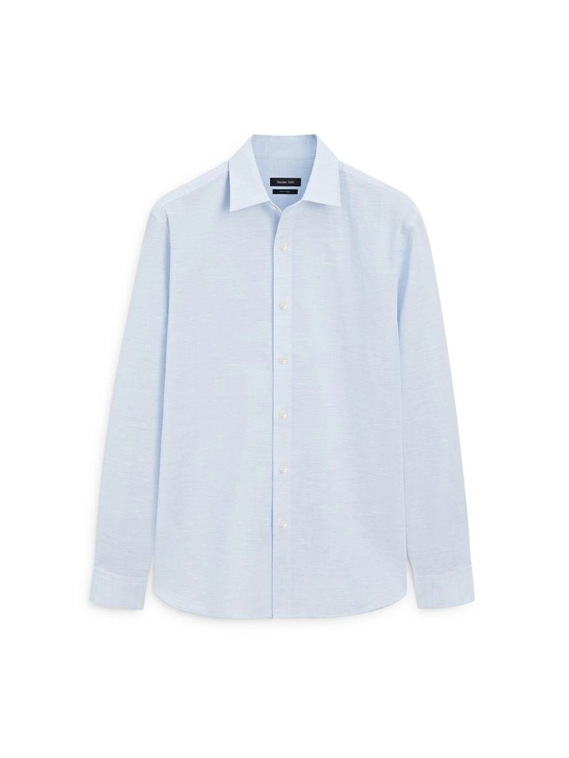 Рубашка из льна с регулярной посадкой