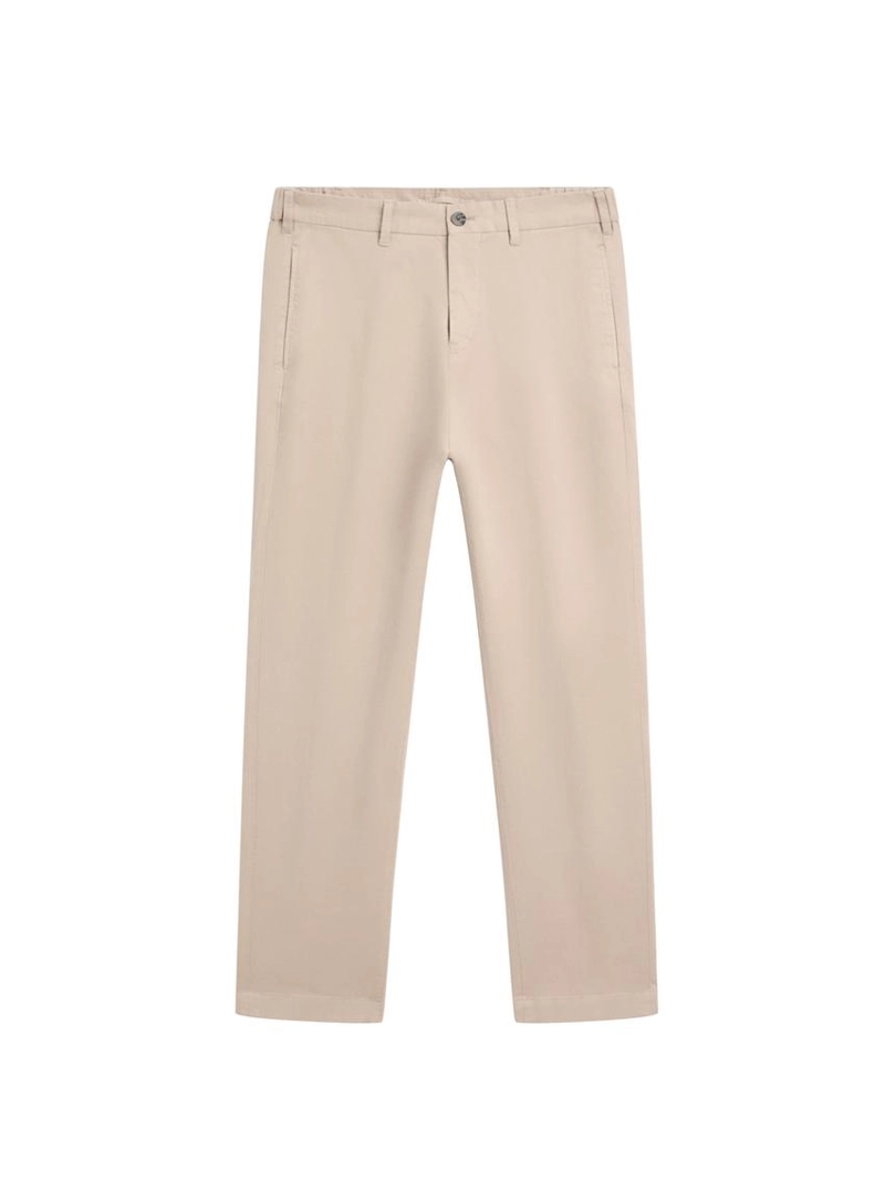 Брюки из хлопкового смесового материала в зауженном крое