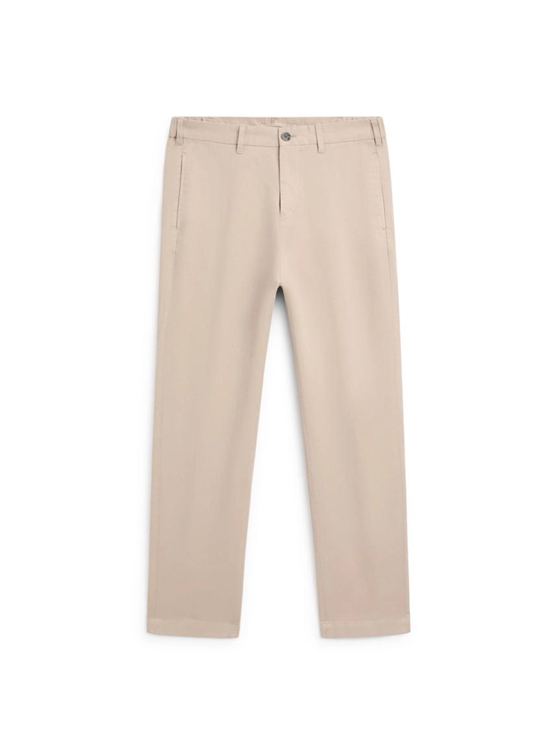 Брюки из хлопкового смесового материала в зауженном крое