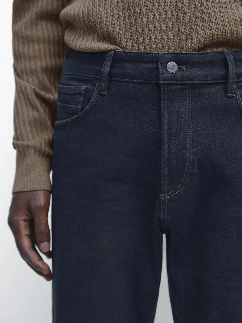 Джинсы в стиле денима с утонченным кроем