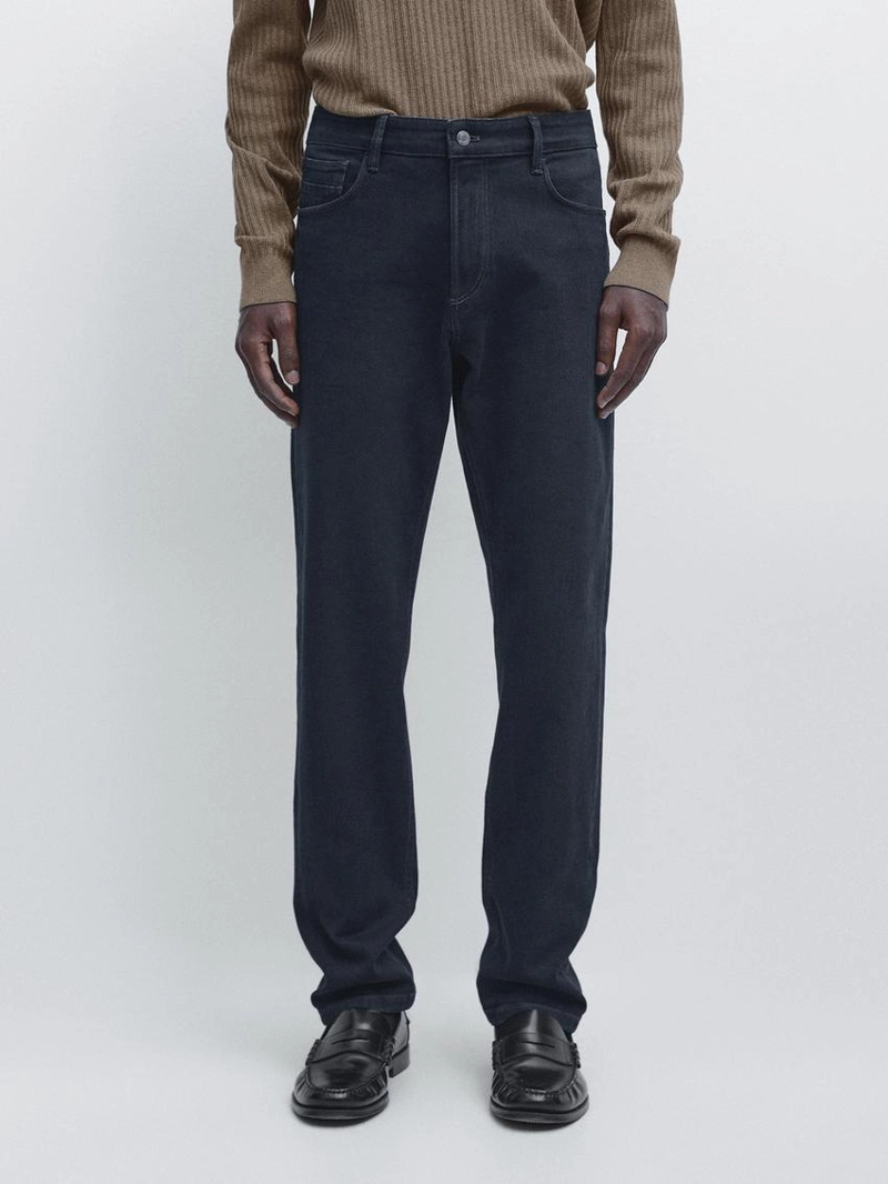 Джинсы в стиле денима с утонченным кроем