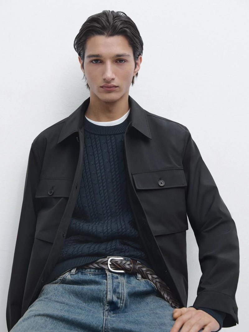 Короткая куртка с деталями карманов