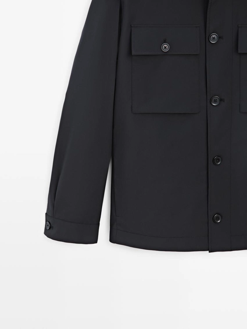 Короткая куртка с деталями карманов