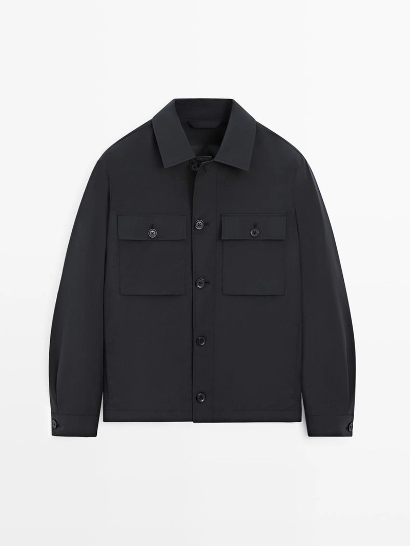 Короткая куртка с деталями карманов