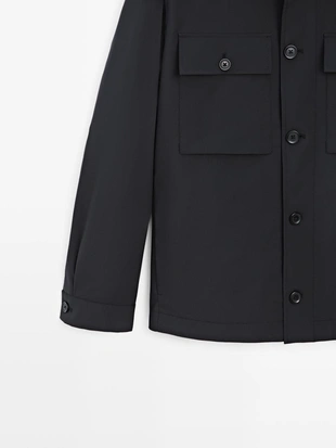 Короткая куртка с деталями карманов- Заказать в России