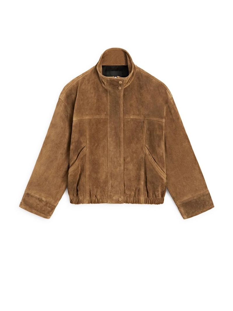 Короткая куртка из замши