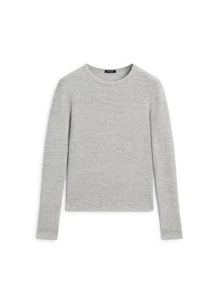 Майка с длинным рукавом с меланжевым узором- Заказать в России