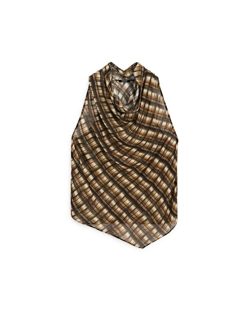 Легкий драпированный топ massimo dutti