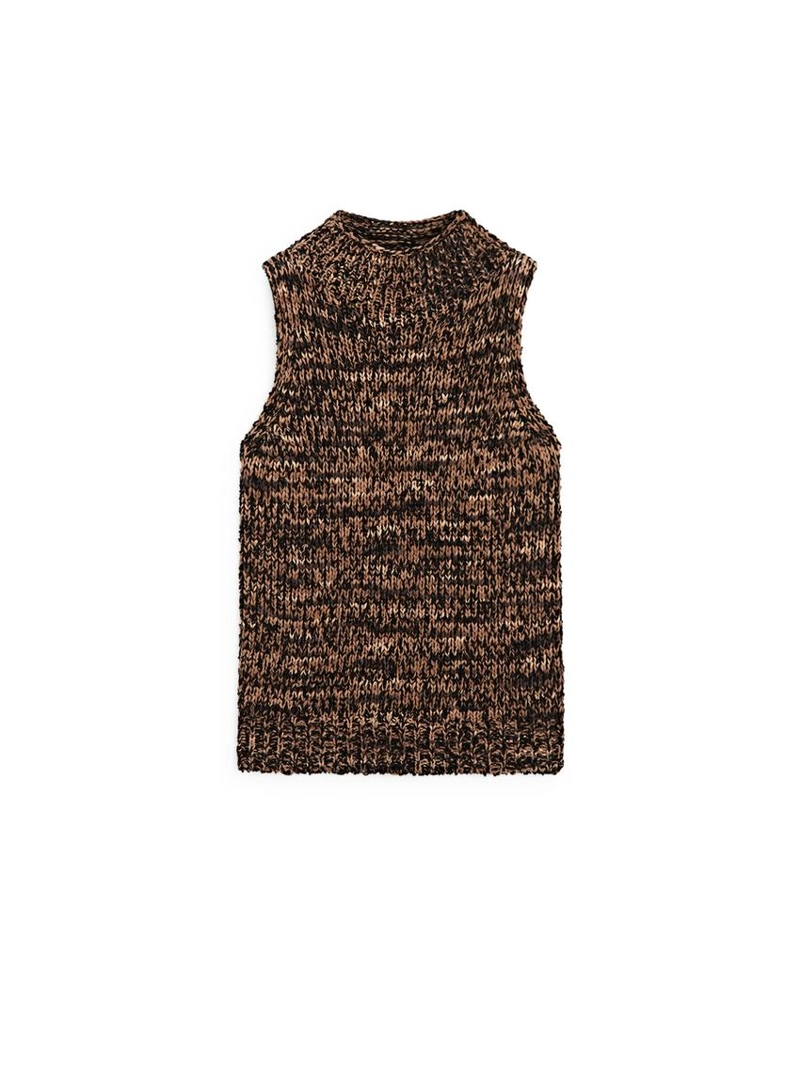 Вязаный топ с запахом marl