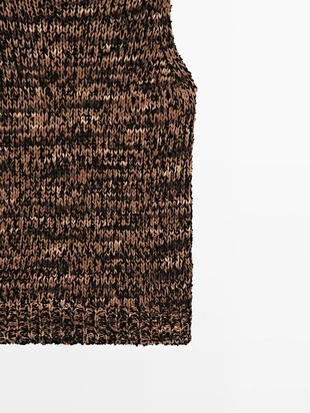 Вязаный топ с запахом MARL- Заказать в России