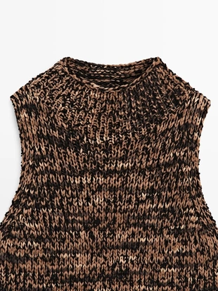 Вязаный топ с запахом MARL- Заказать в России