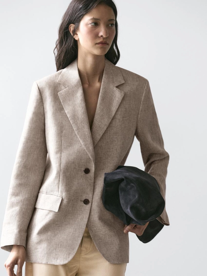 Пиджак из льна