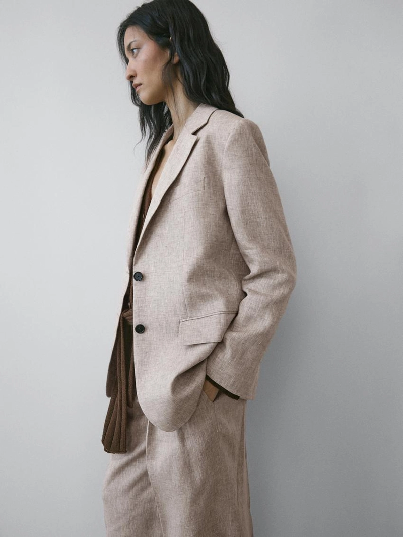 Пиджак из льна