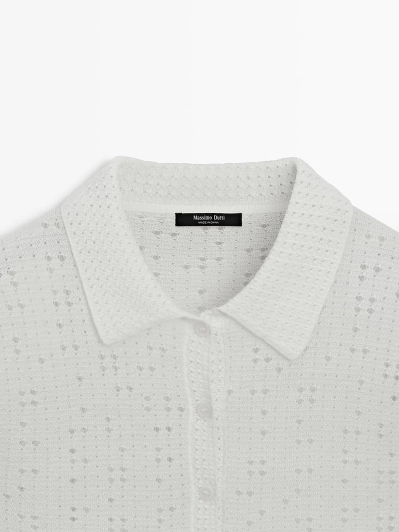 Поло с джемпером из вязаного полотна