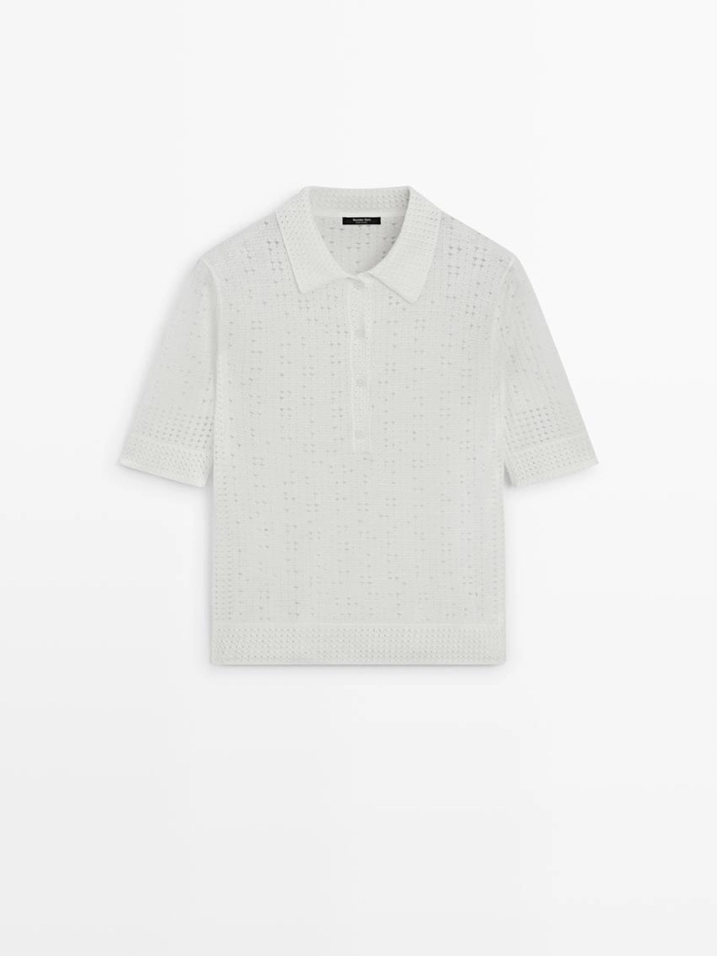 Поло с джемпером из вязаного полотна