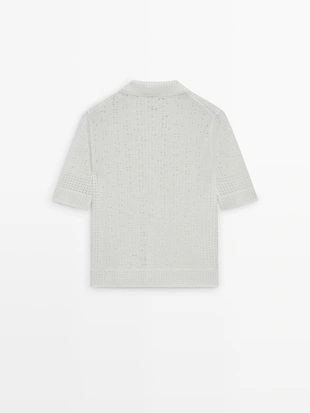 Поло с джемпером из вязаного полотна- Заказать в России