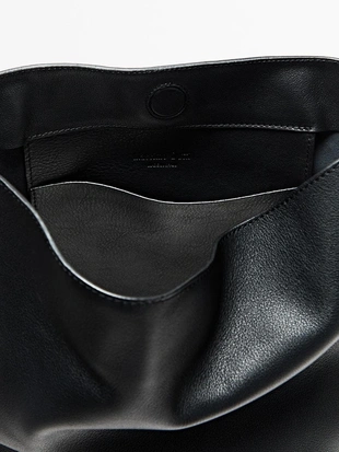 Сумка-ведро из натуральной кожи, нубук- Заказать в России