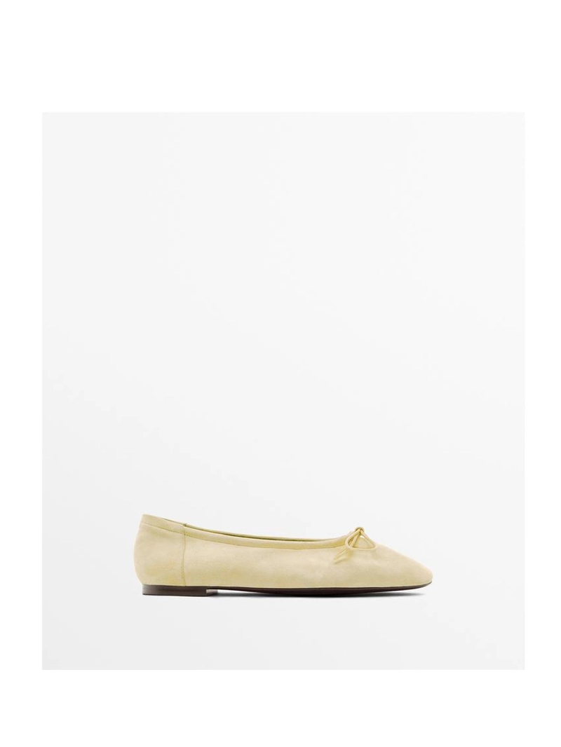 Балетки с наборным бантом