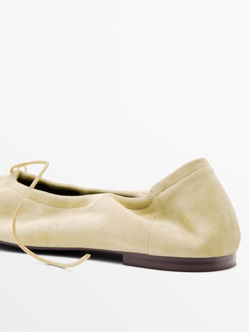 Балетки с наборным бантом