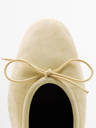 Балетки с наборным бантом- Заказать в России