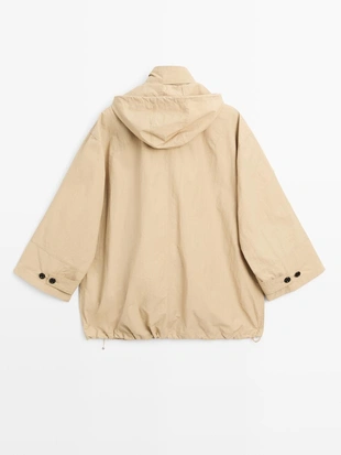 Утепленный парка с деталями капюшона- Заказать в России