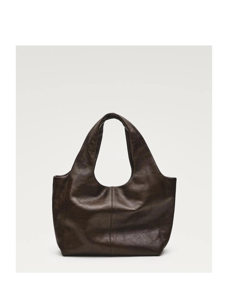 Сумка среднего размера из натуральной кожи nappa