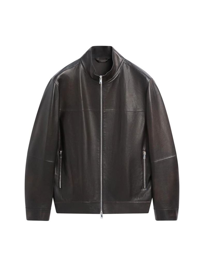 Куртка из овечьей кожи с эффектом потертости