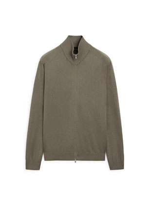 Кардиган из хлопкового трикотажа на молнии- Заказать в России