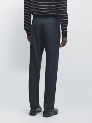 Брюки из смесового хлопка в узком крое- Заказать в России