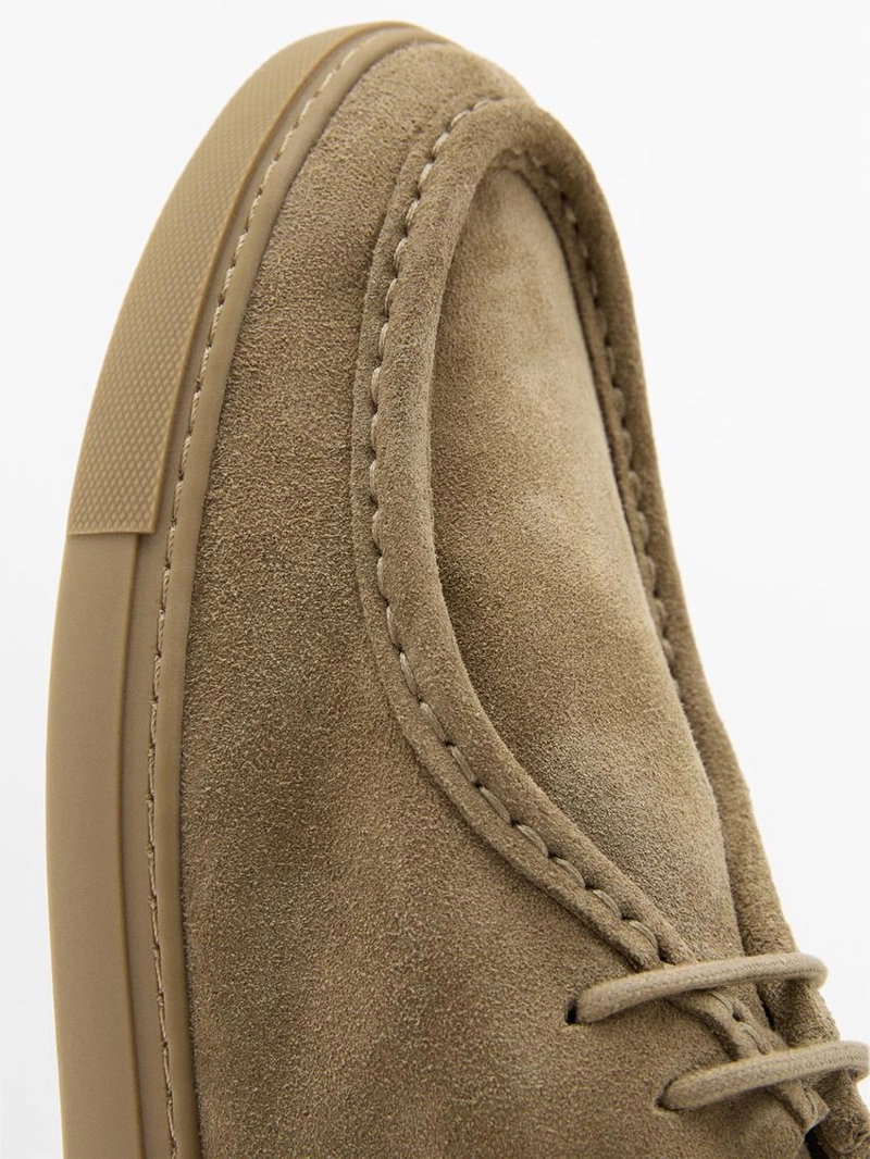 Мягкие кожаные туфли с мокасиновым мысом