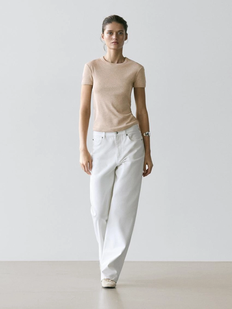 Футболка из хлопка с короткими рукавами