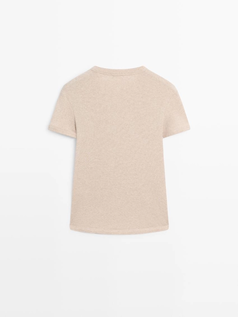 Футболка из хлопка с короткими рукавами